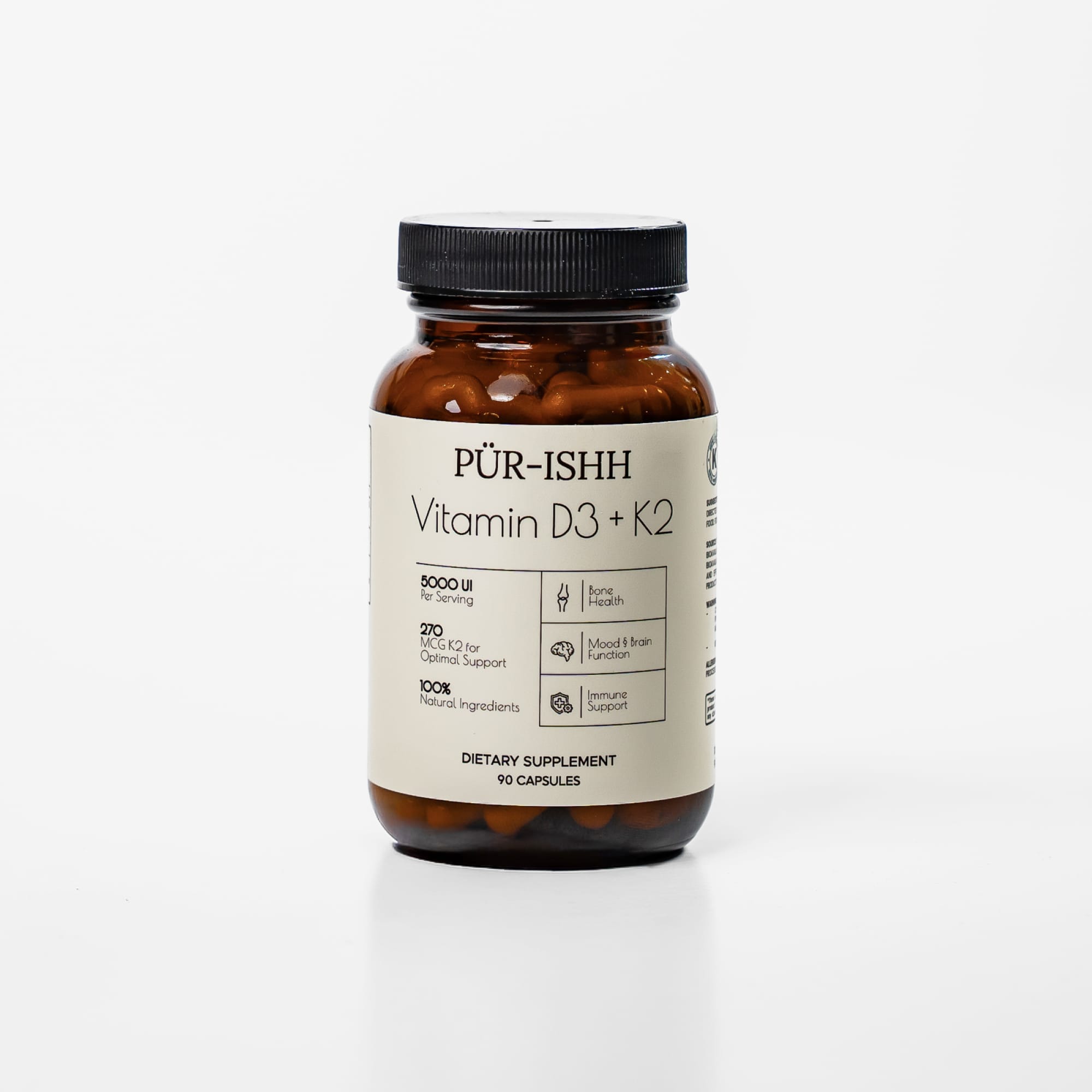 Vitamin D3 + K2 Capsules
