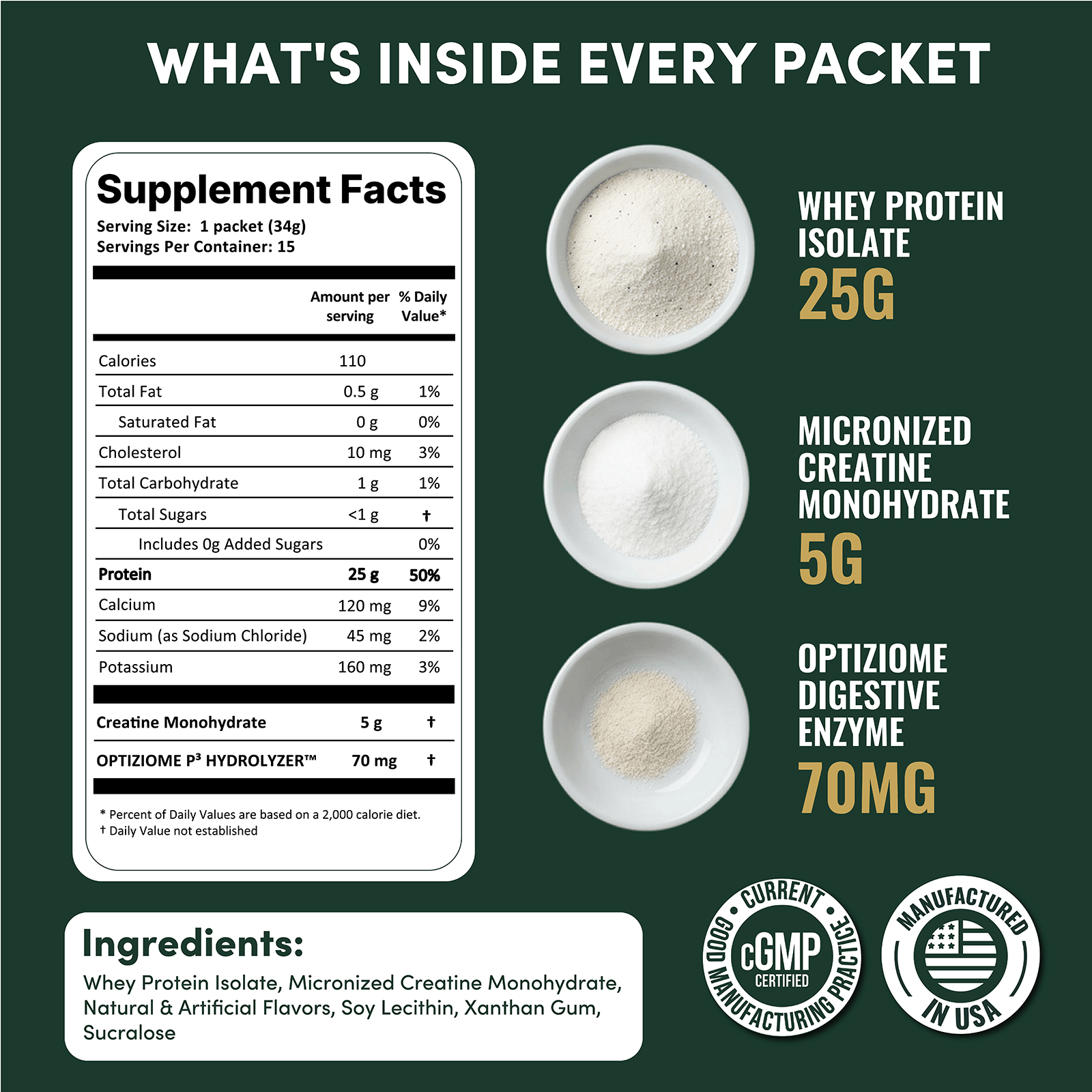 Protein + Creatine Travel Packets