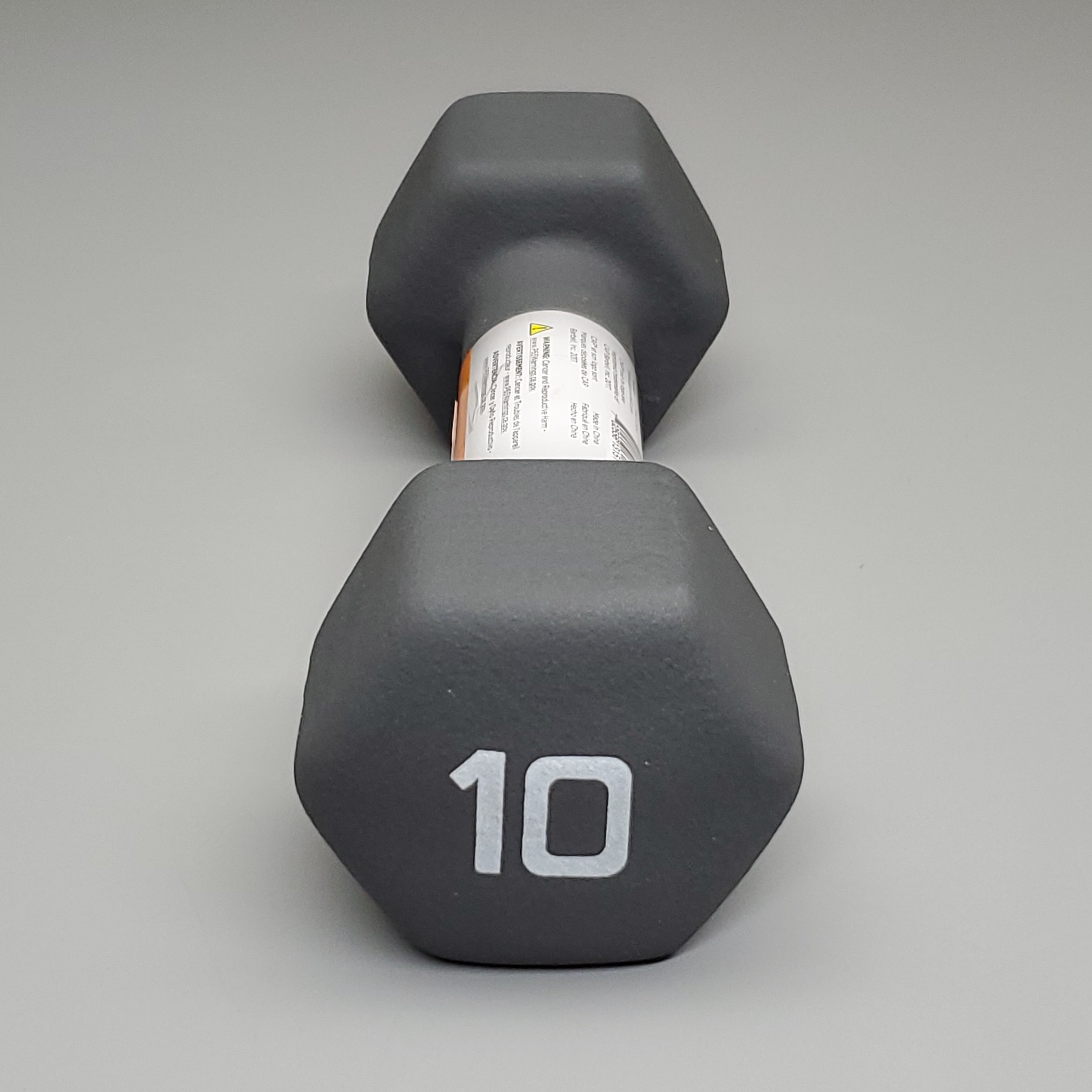 CAP (2 PACK) Neoprene Coated Dumbbells 10 lbs Each Grey SDN5