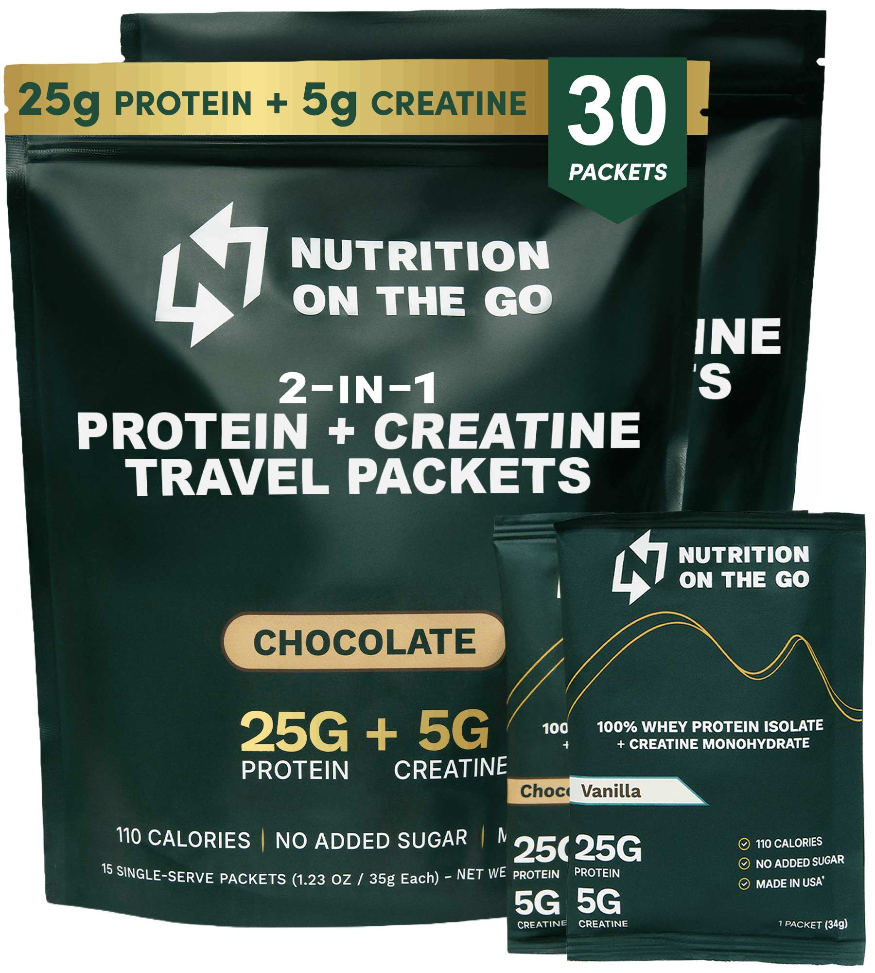 Protein + Creatine Travel Packets