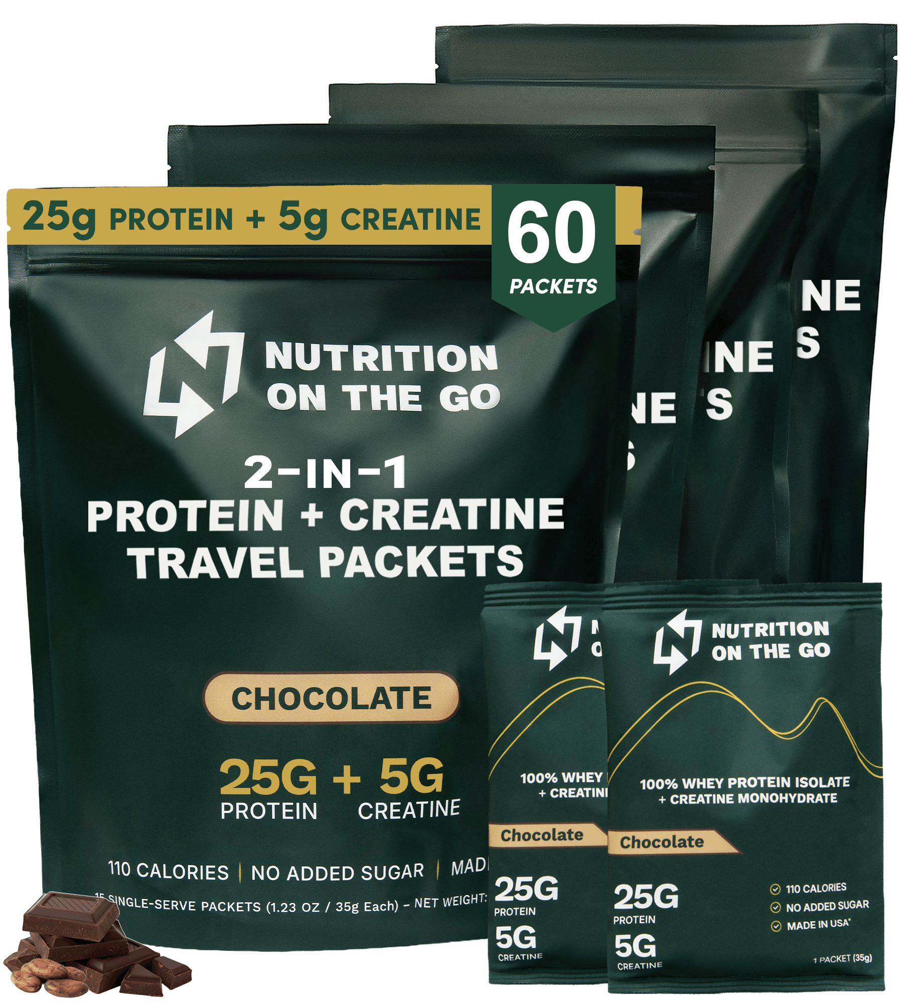 Protein + Creatine Travel Packets