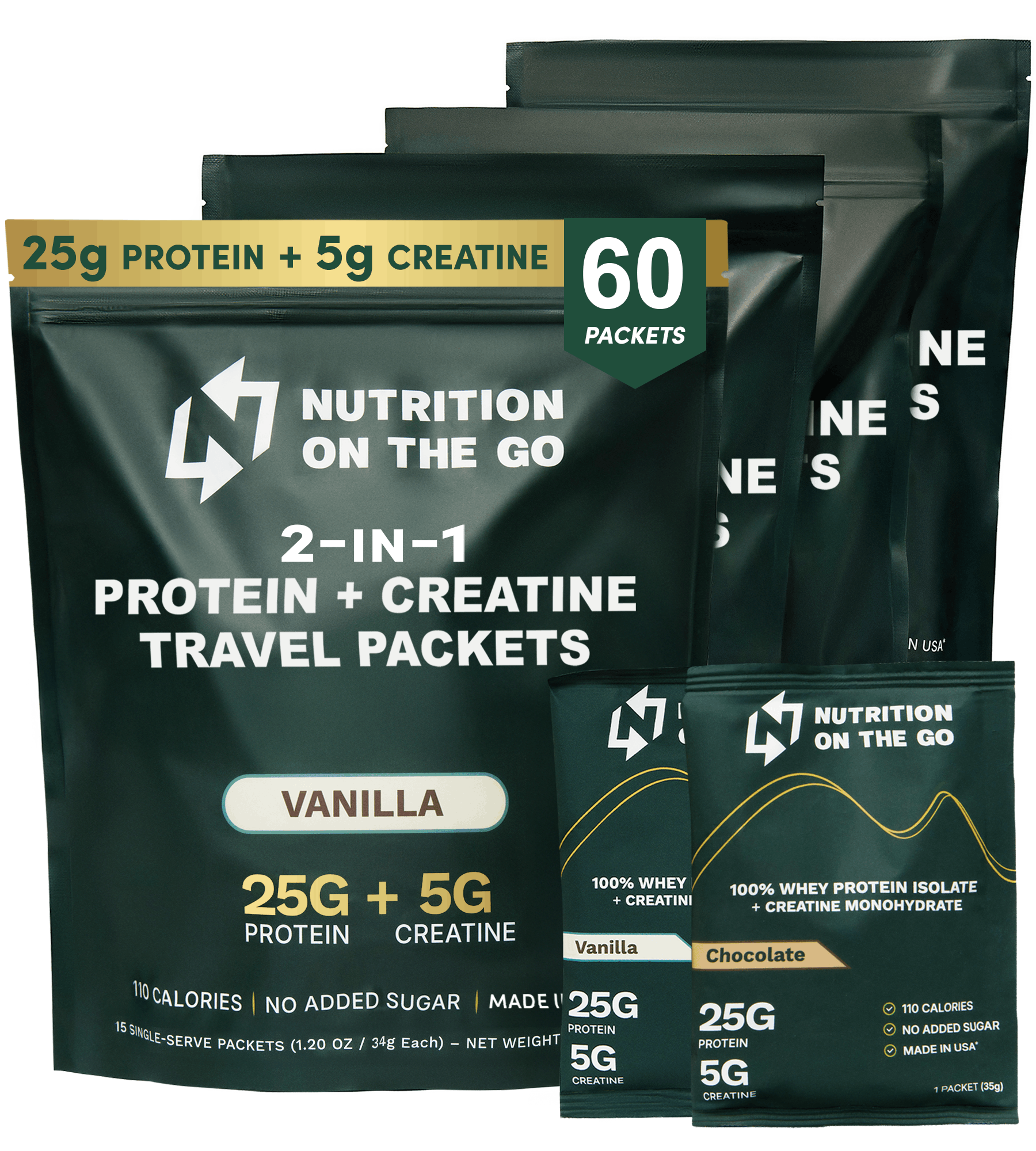 Protein + Creatine Travel Packets