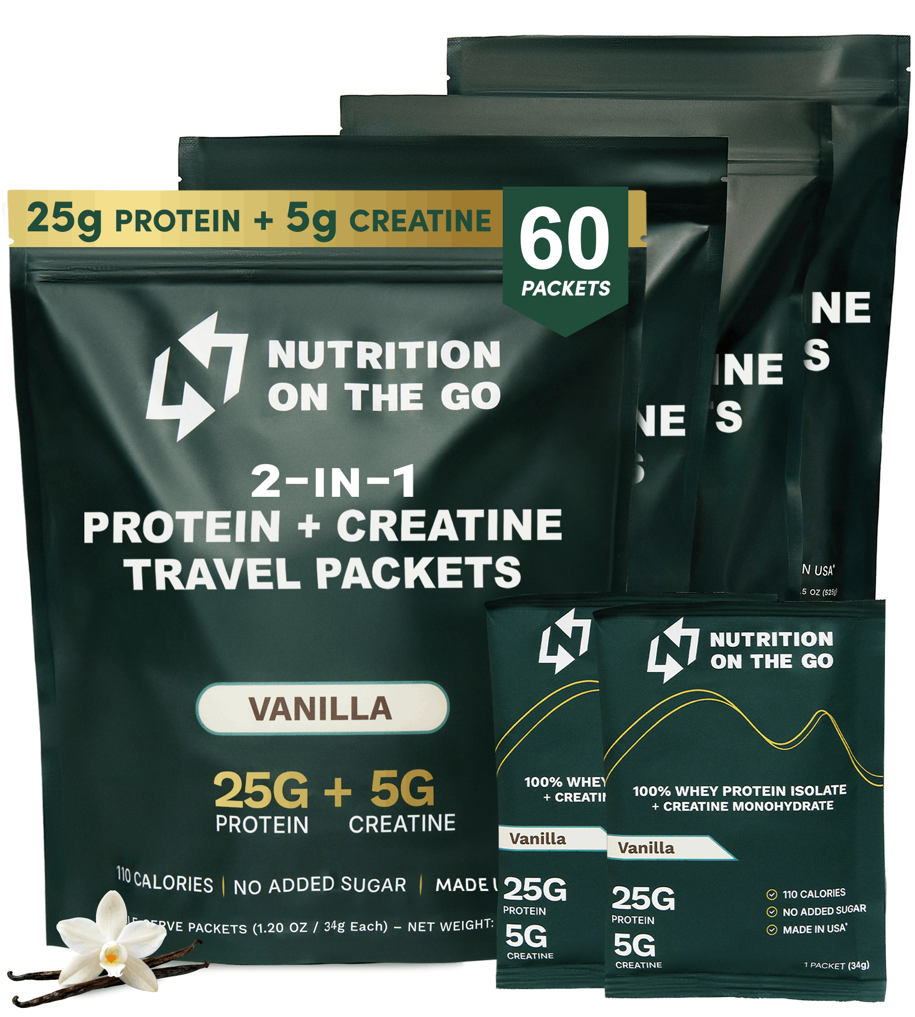Protein + Creatine Travel Packets