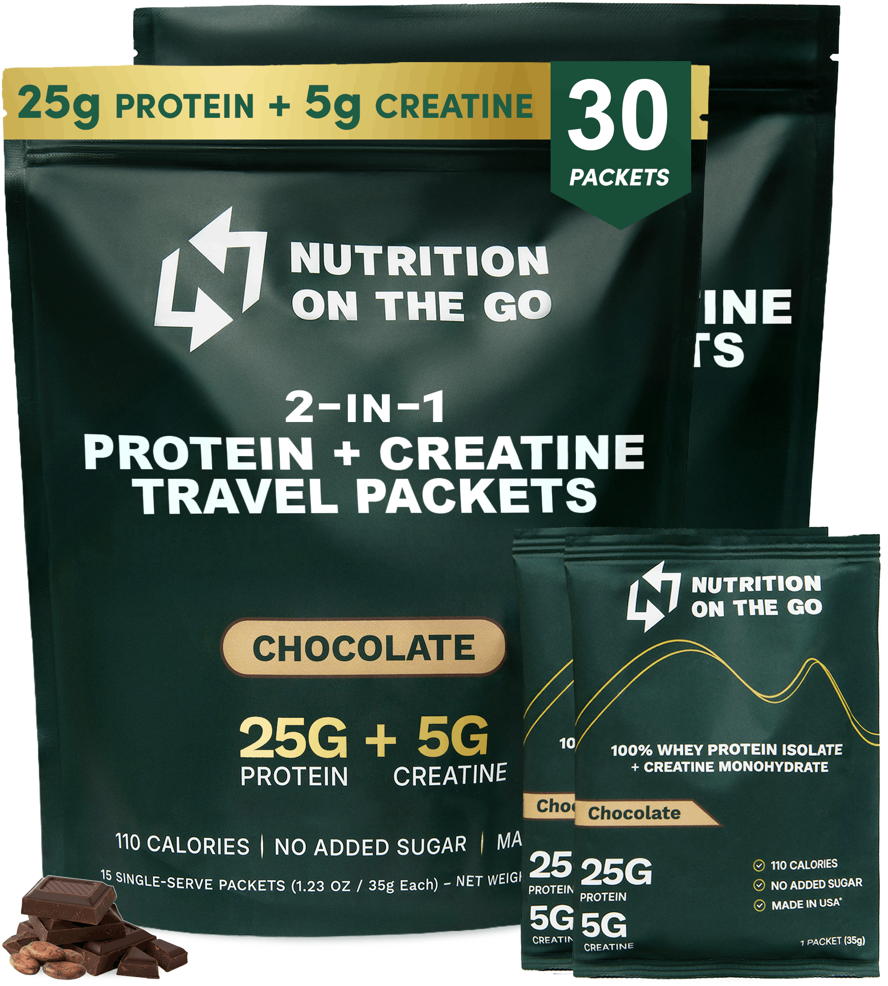 Protein + Creatine Travel Packets