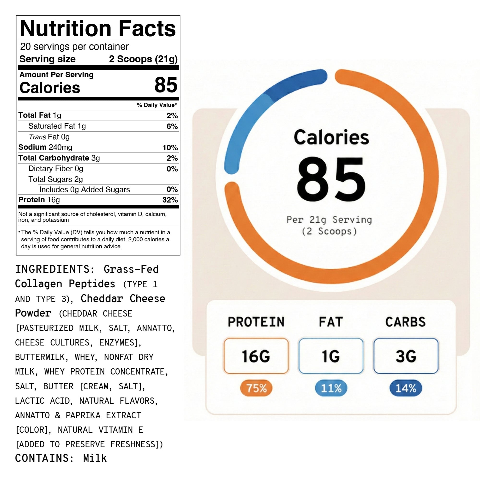 Collagen + Protein – Cheese