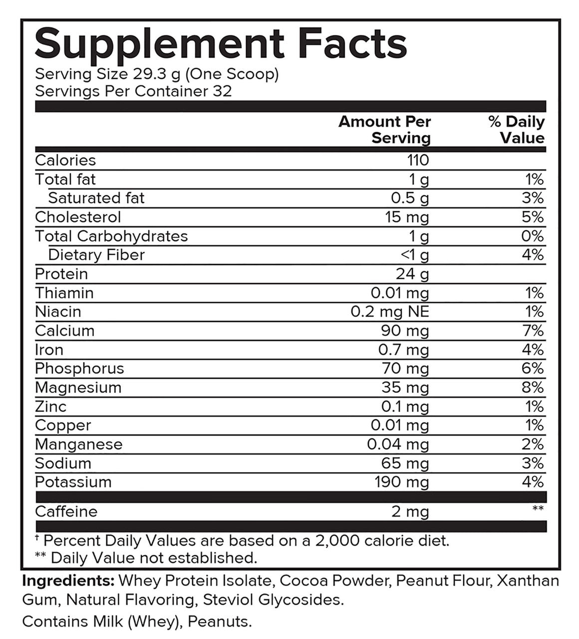 Whey Isolate – Peanut Butter Cup
