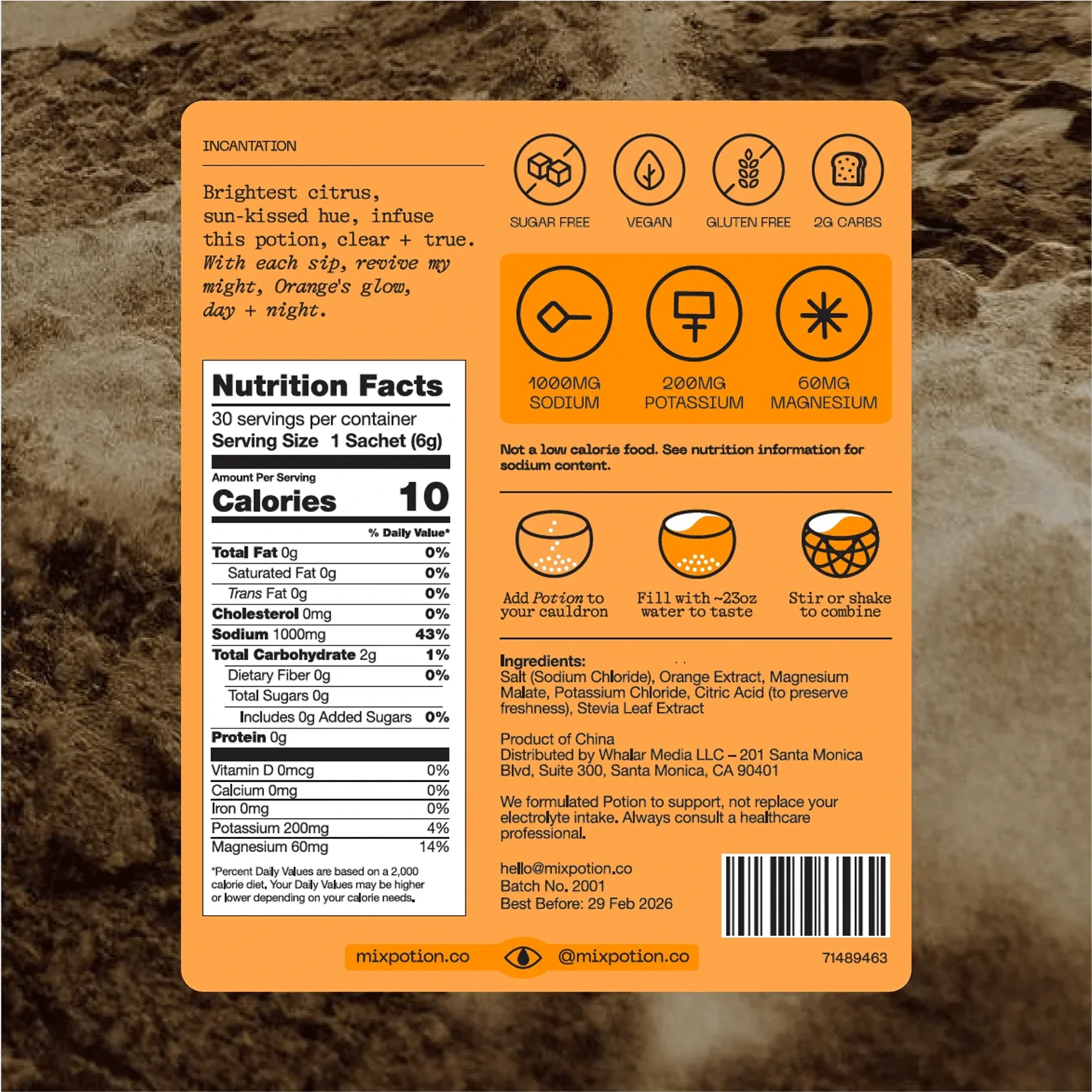 Electrolyte Powder – Orange