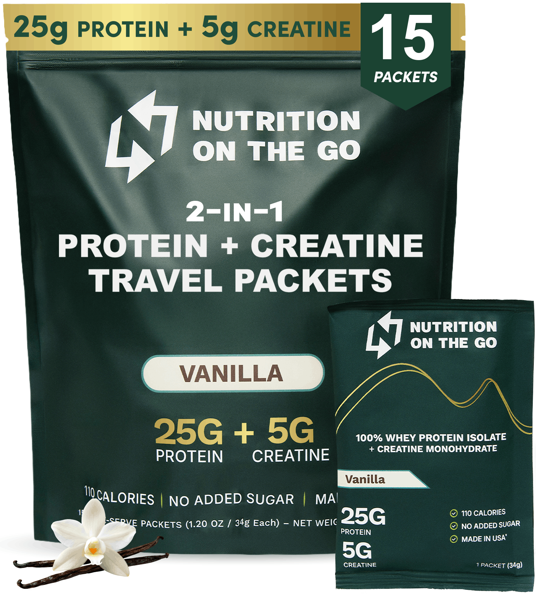 Protein + Creatine Travel Packets
