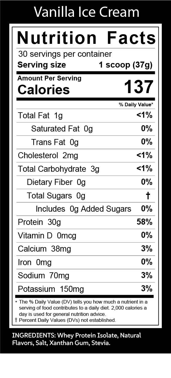 Whey Protein Isolate – 30g