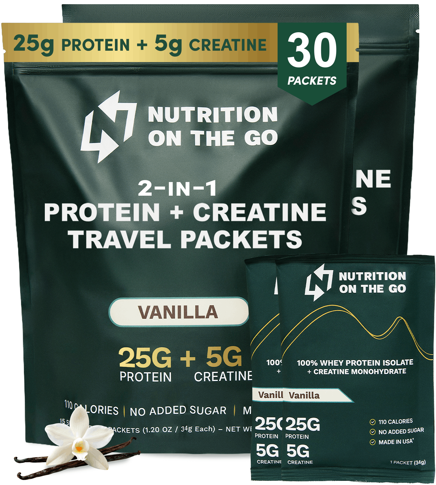 Protein + Creatine Travel Packets